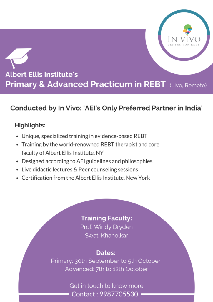 AEI’s Primary & Advanced Practicum in REBT