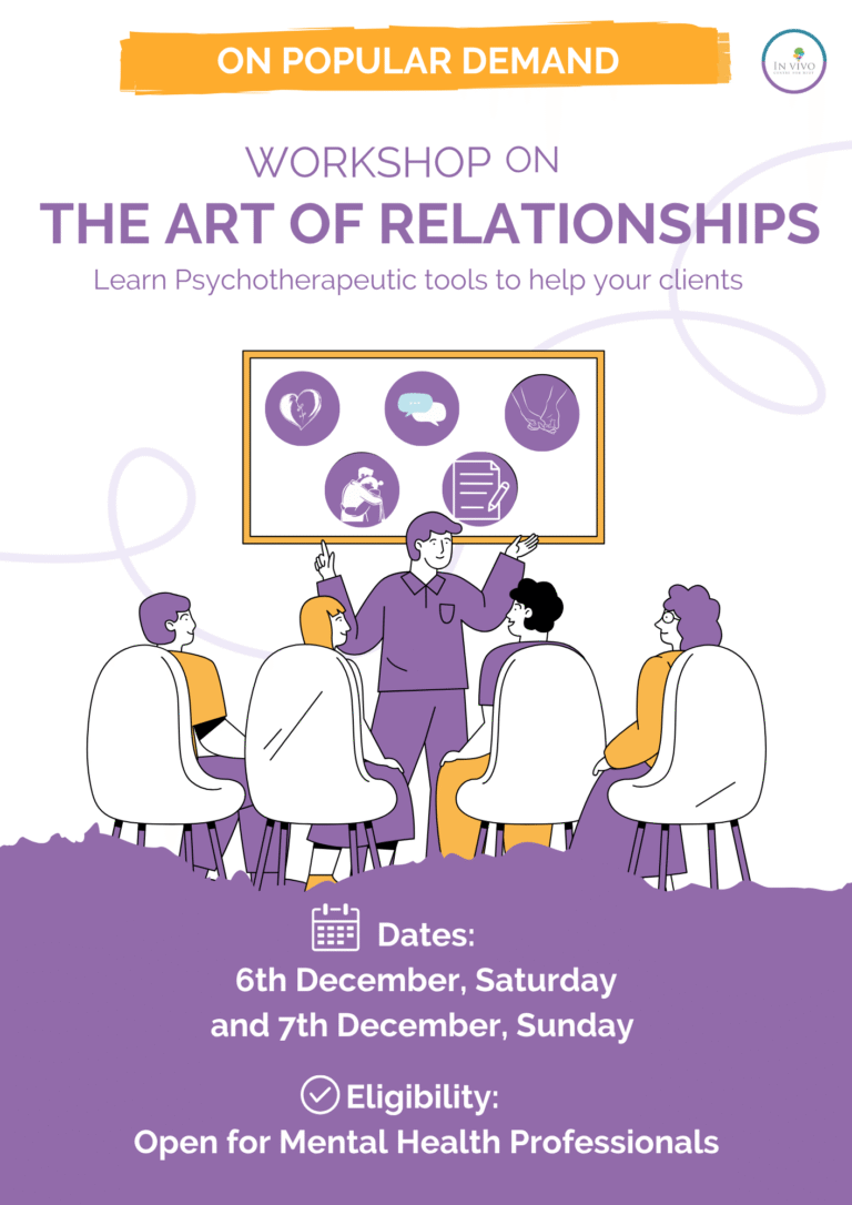 Workshop on Art of Relationship for Mental Health Professionals